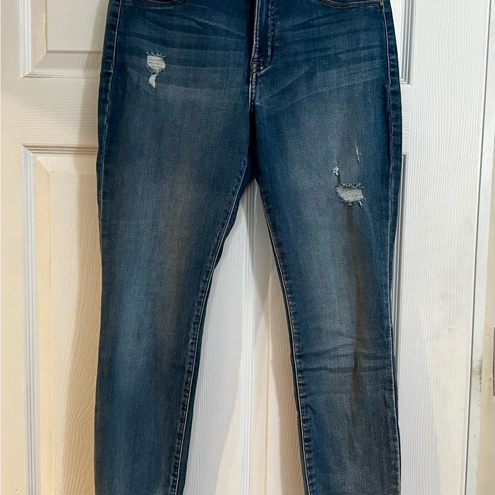 Rewash Blue Distressed Skinny Jeans